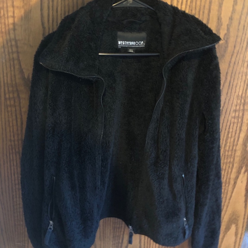 Black fuzzy jacket
